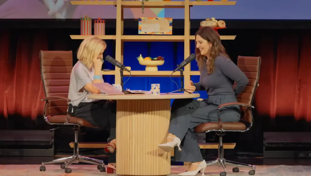 D’Arcy Carden at the Good Hang with Amy Poehler live taping