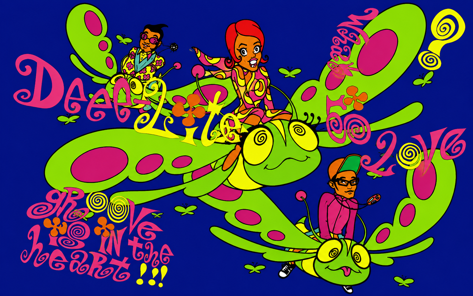 Psychedelic Deee-Lite artwork inspired by Groove Is in the Heart