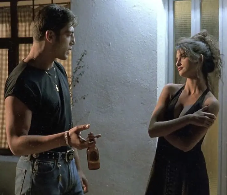 Javier Bardem and Penélope Cruz in imagery connected to Jamón, Jamón