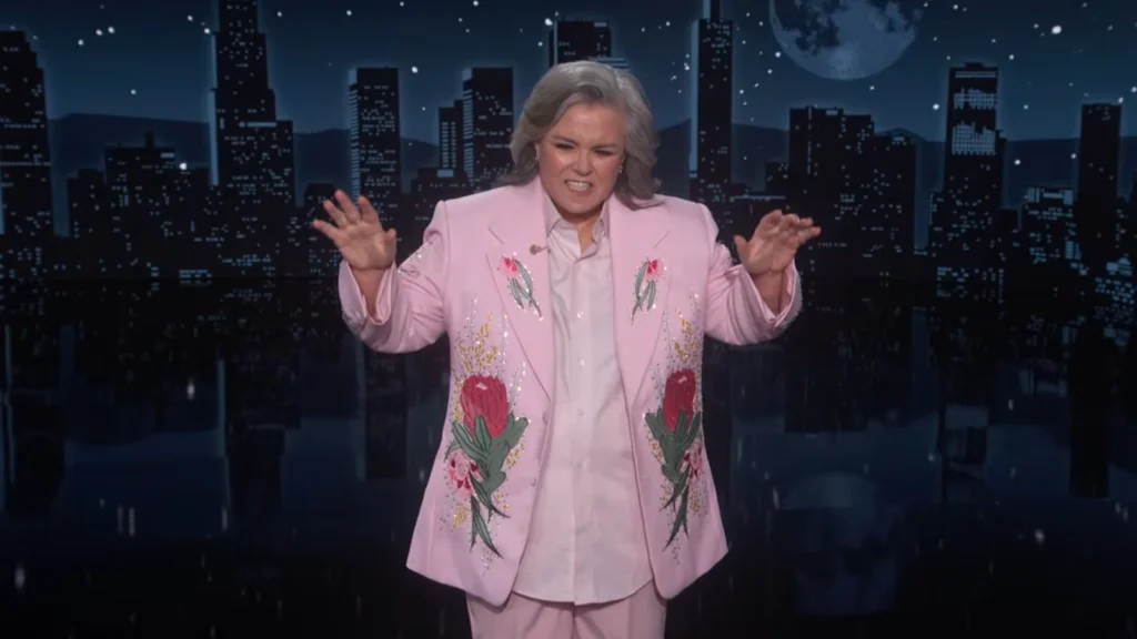 Rosie O’Donnell during her August 2026 return to the talk-show desk