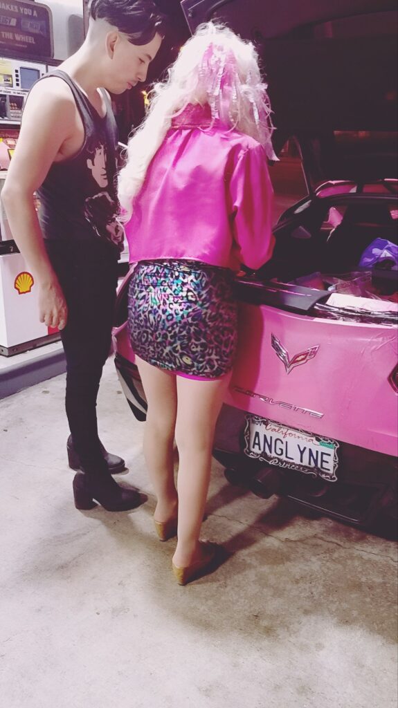 Second vertical still from INYIM Media’s 2026 Angelyne social feature