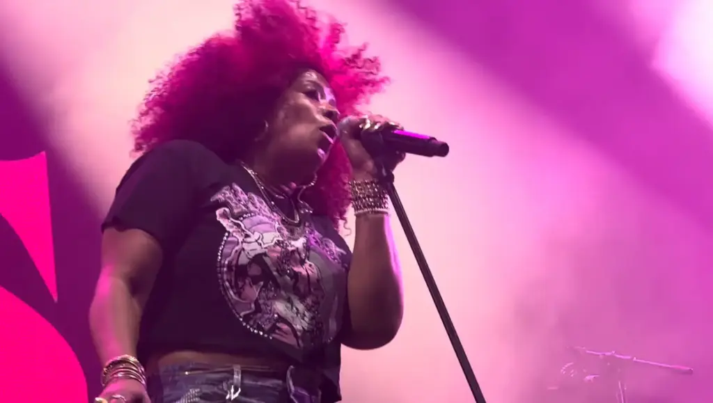 Kelis performing live at Pukkelpop 2026 in Hasselt, Belgium