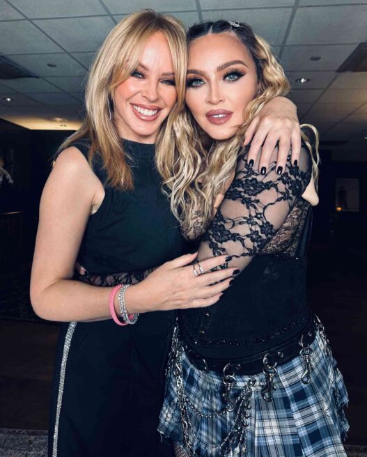 Madonna and Kylie Minogue together