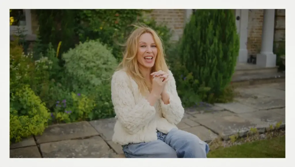 Kylie Minogue reflecting on her most iconic fashion looks for Vogue Australia