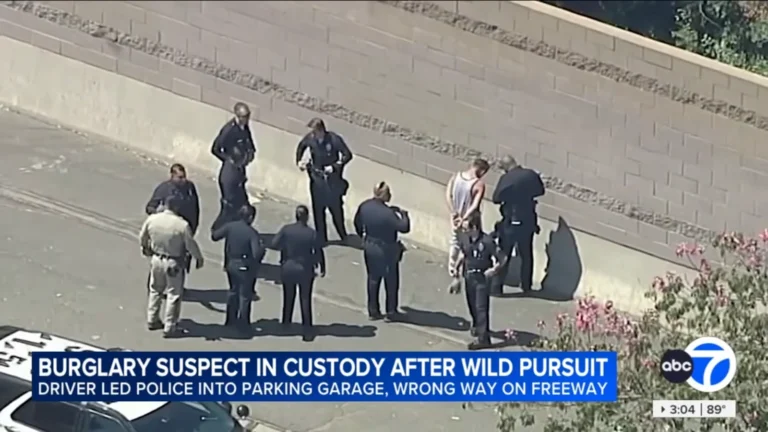 Present Day-Development’s: Wild LA Vehicle Chase W/ Motorcyclist Attempting To Open Suspect’s Door