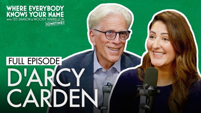 D’Arcy Carden Reunites With Ted Danson for a Very Good Place Podcast Reunion
