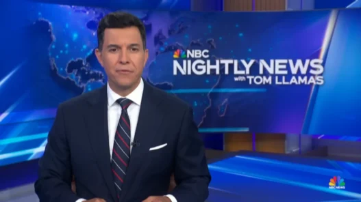 Still from the August 3, 2026 episode of NBC Nightly News with Tom Llamas
