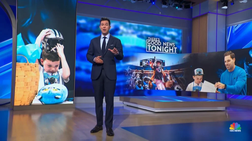 NBC Nightly News with Tom Llamas August 4 broadcast still