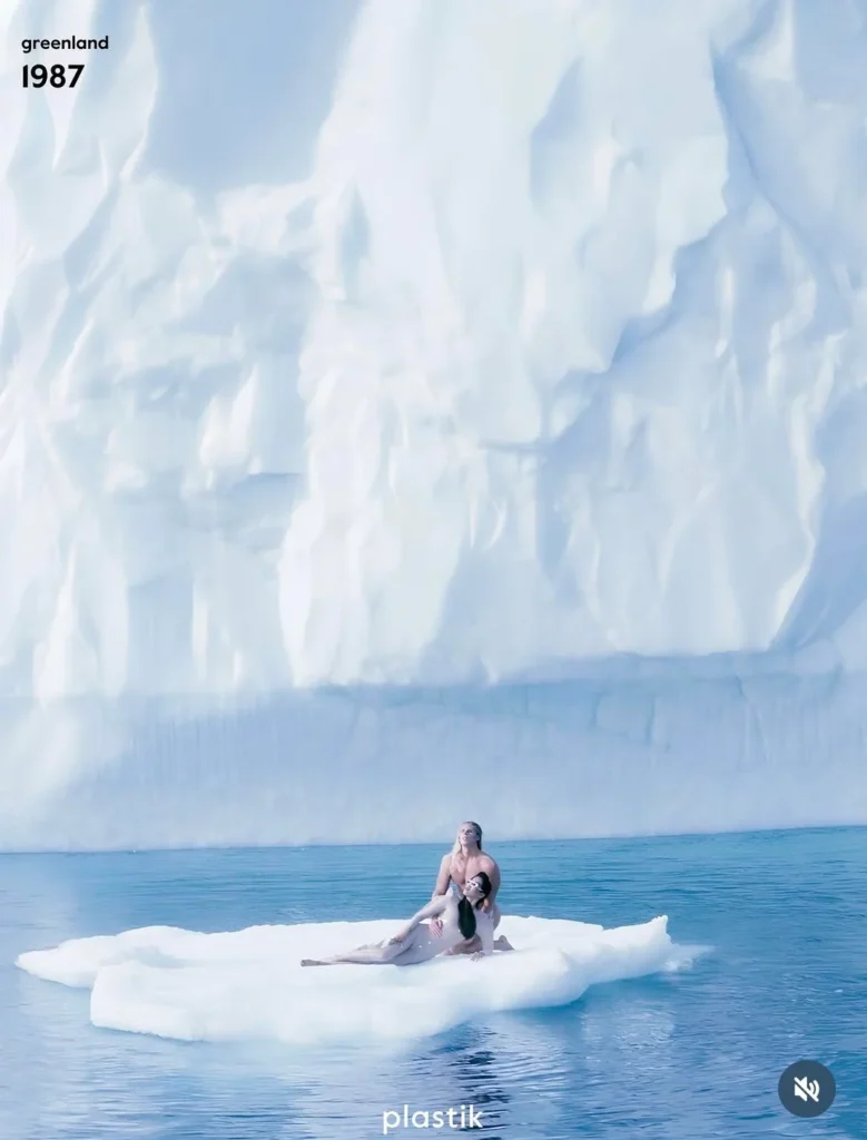 Fashion photograph from Manfred Thierry Mugler’s 1987 Disko Bay series in Greenland, image 11