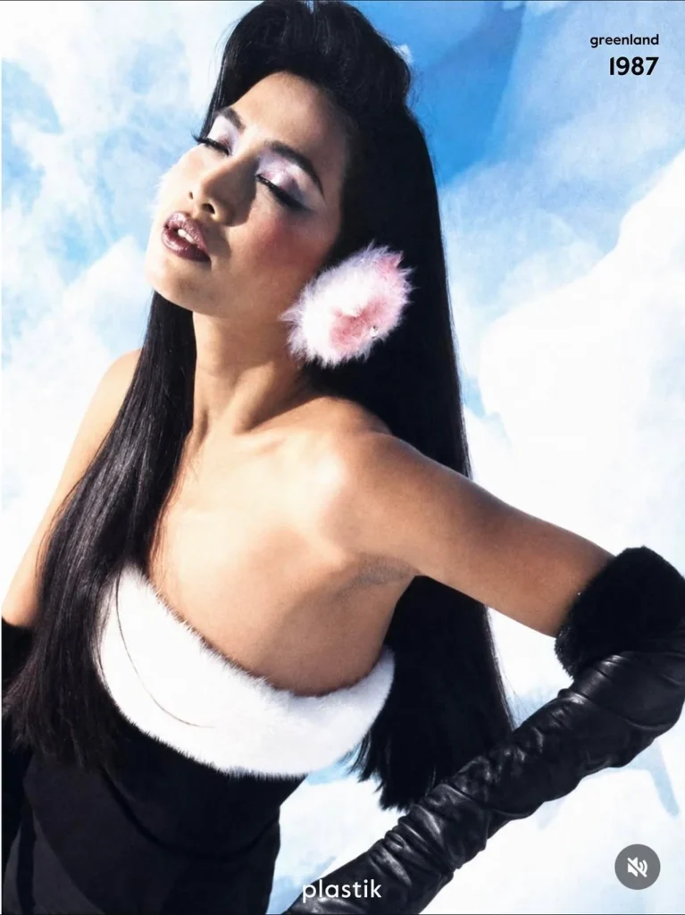 Fashion photograph from Manfred Thierry Mugler’s 1987 Disko Bay series in Greenland, image 13