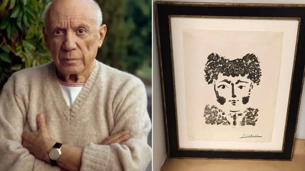 Recovered Pablo Picasso Torero print connected to the Milwaukee theft case