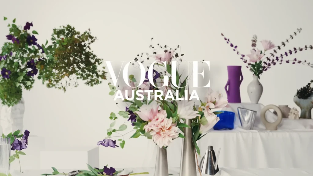 Pamela Anderson during Vogue Australia’s ikebana floral-arrangement feature, image 2