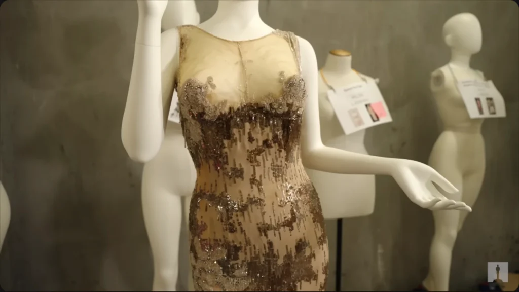 Display related to Marilyn Monroe’s Some Like It Hot costumes at the Academy Museum, image 7