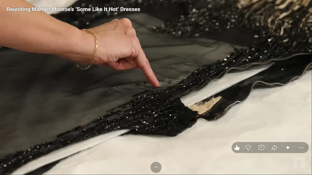 Display related to Marilyn Monroe’s Some Like It Hot costumes at the Academy Museum, image 2