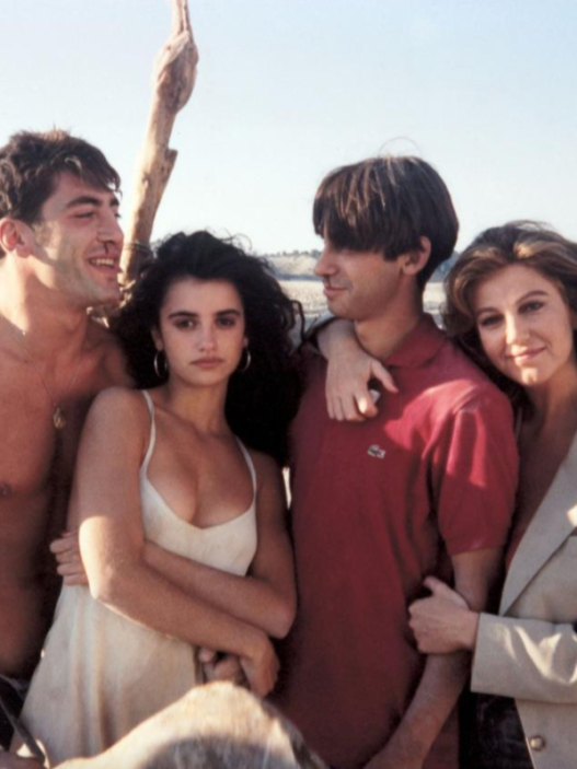 Javier Bardem and Penélope Cruz in imagery connected to Jamón, Jamón