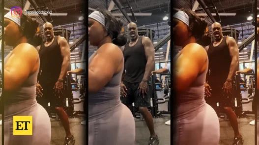 Second image accompanying Shaquille O’Neal’s appearance in Nysh’s workout recording