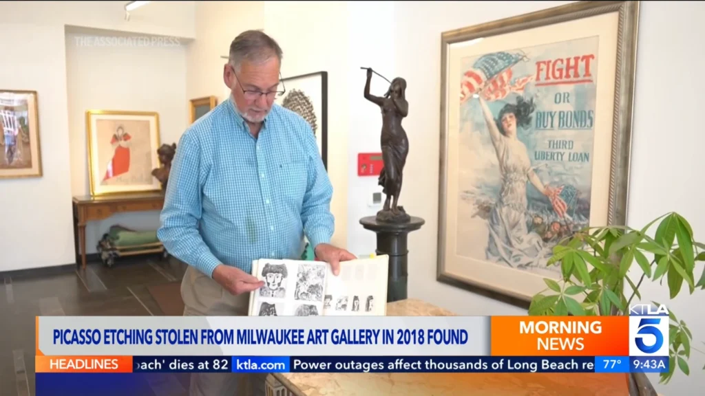 Image connected to the recovery of Picasso’s Torero print in Milwaukee