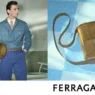 Thibaud Charon carrying a Ferragamo messenger bag in the Fall/Winter 2026 campaign