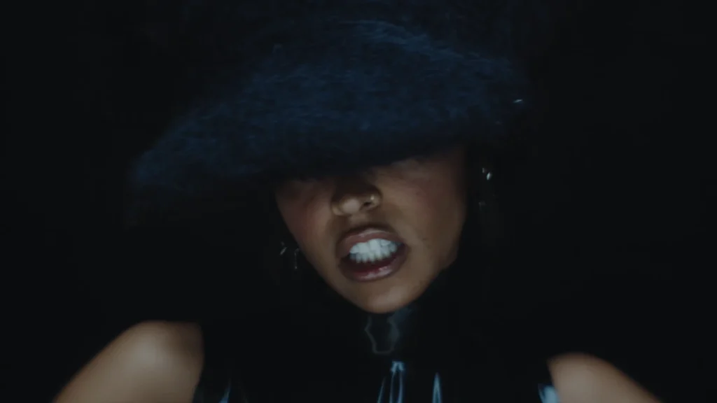 Tinashe in a performance scene from the Melatonin music video.