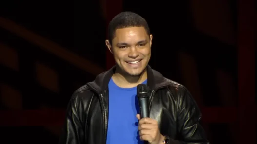 Trevor Noah performing in his 2012 stand-up special That’s Racist