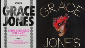 Grace Jones Is Carried Like Royalty at Palace Bowl Presents in London