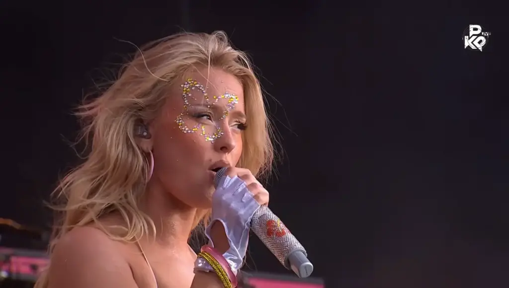 Zara Larsson during her Pukkelpop 2026 festival set