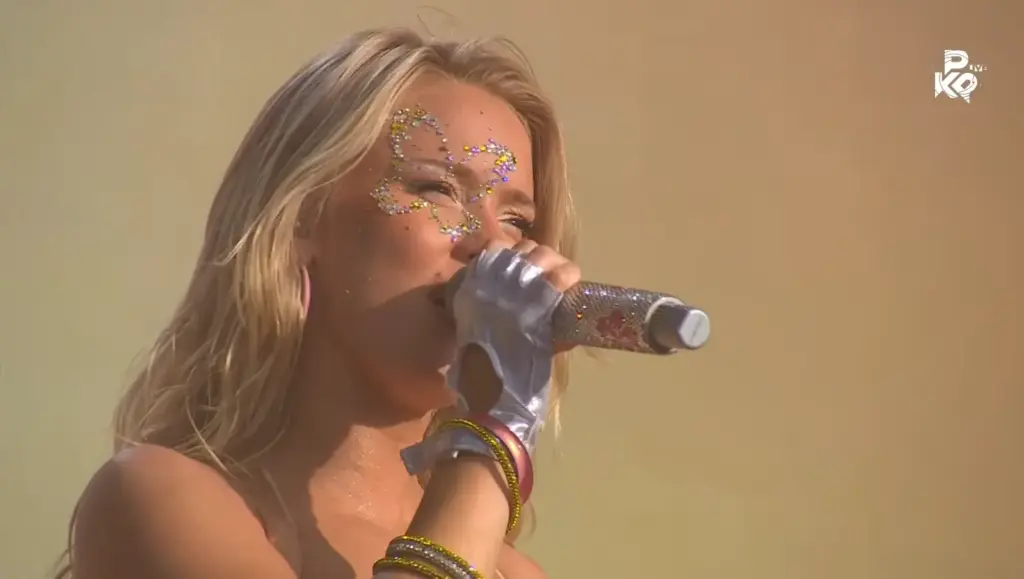 Zara Larsson at Belgium's Pukkelpop festival in 2026