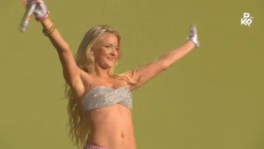 Zara Larsson performing during Pukkelpop 2026 in Belgium