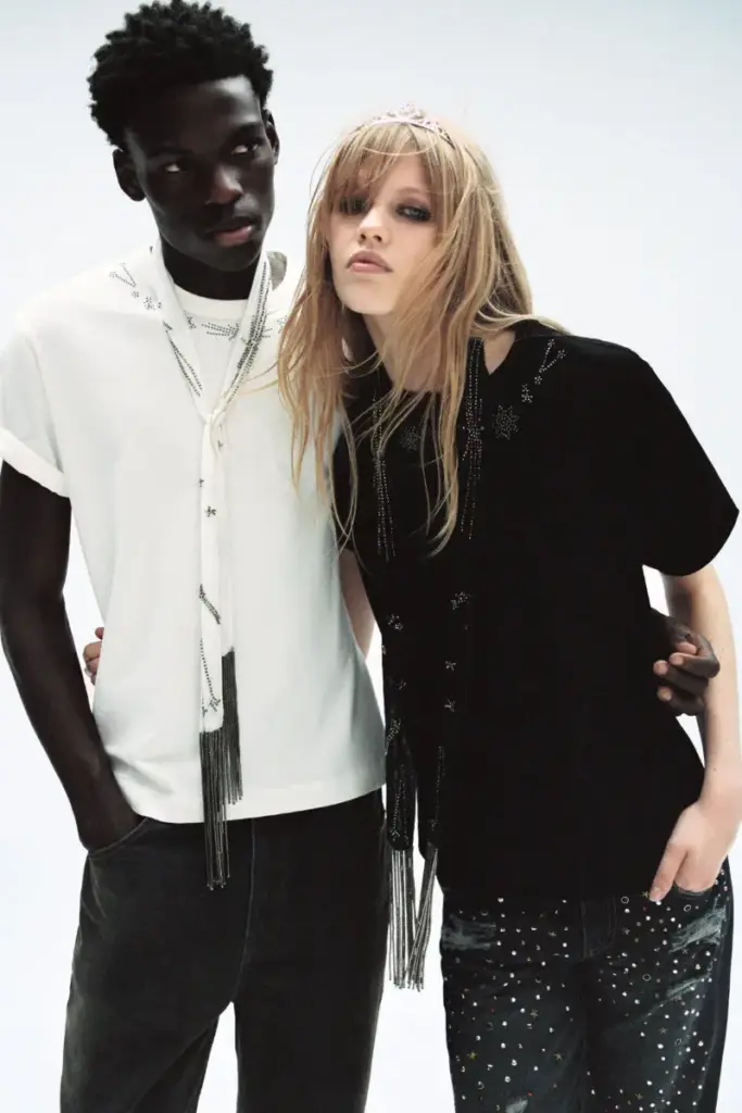 Pull&Bear x Oscar Ouyang collaboration look from the 2026 capsule collection