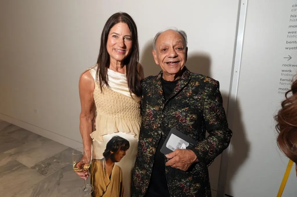Katherine Ross and Cheech Marin at the Lucas Museum of Narrative Art Opening Night in Los Angeles