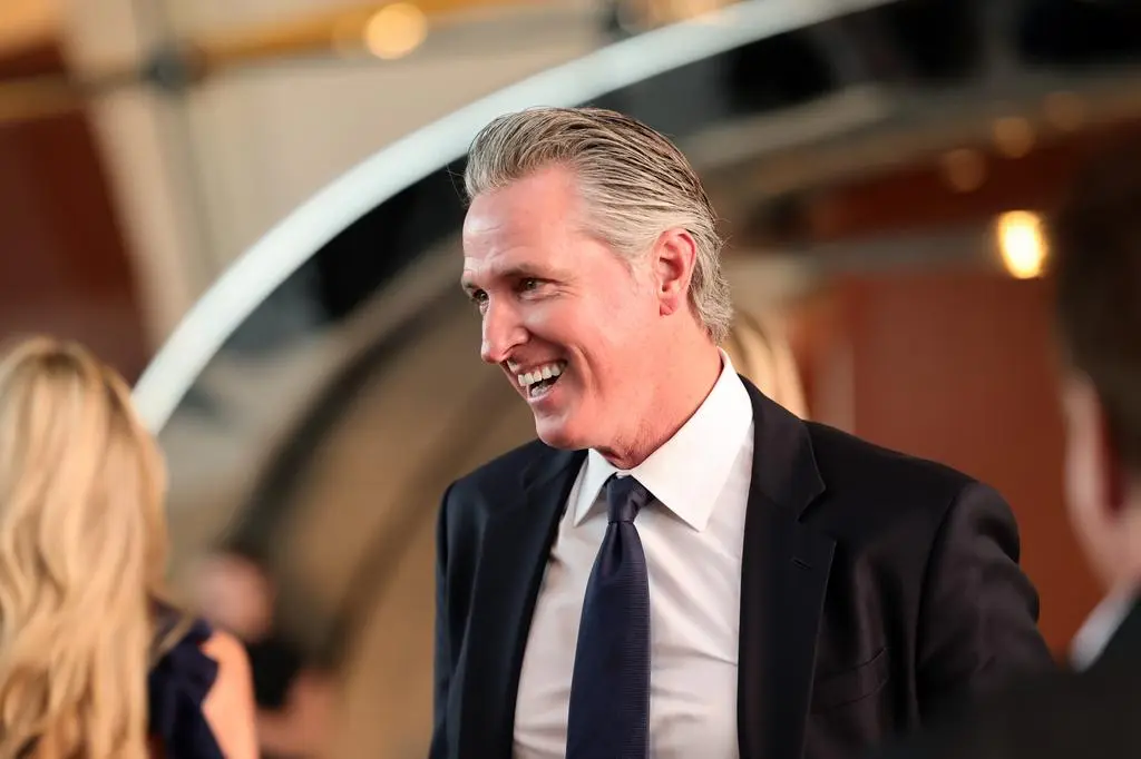  and Gavin Newsom at the Lucas Museum of Narrative Art Opening Night in Los Angeles