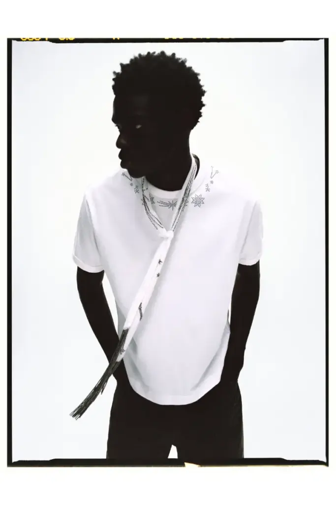 Pull&Bear x Oscar Ouyang collaboration look from the 2026 capsule collection