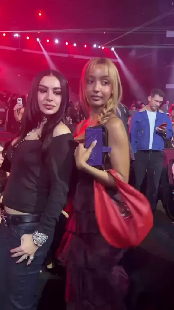 Charli xcx and PinkPantheress during 2026 VMA night