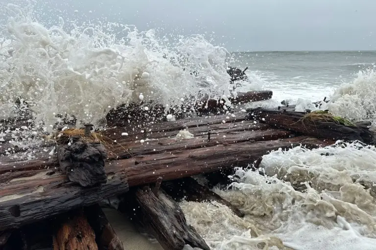 Present Day-Developments: Storm Uncovers 19th Century Shipwreck On Nantucket, Massachusetts