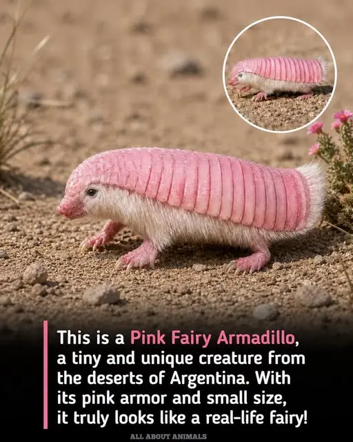 Meet The Pink Fairy Armadillo, The World’s Tiniest