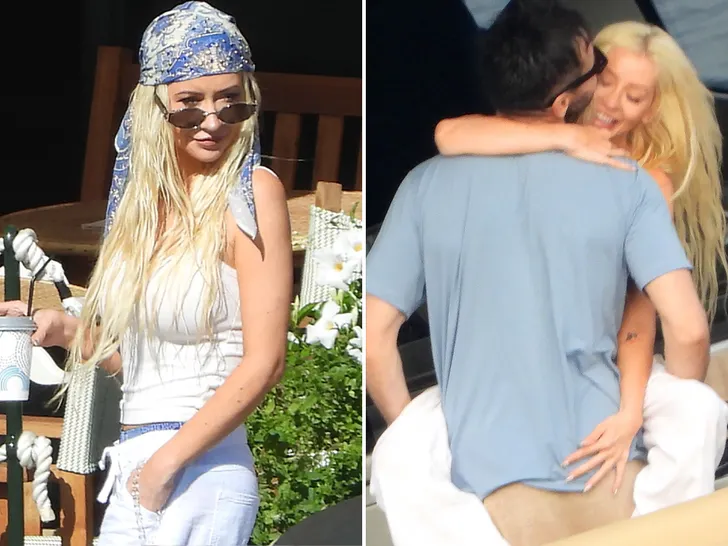 Christina Aguilera Caresses & Grabs A Handful Of Hubby Matthew Rutler’s Toosh