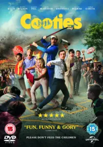 Cooties zombie comedy promotional artwork starring Elijah Wood, Rainn Wilson and Alison Pill