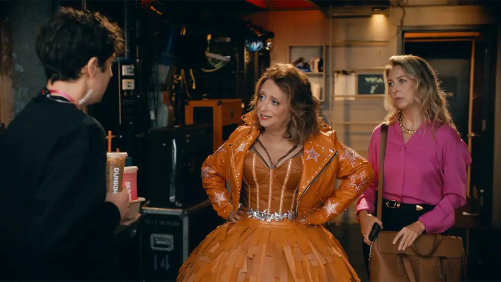 Rachel Dratch as Pumpkin Spice in Dunkin’s 2026 MTV VMAs sketch