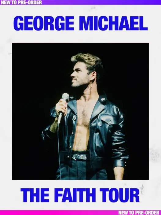George Michael during The Faith Tour era for Father Figure Live in Paris 1988