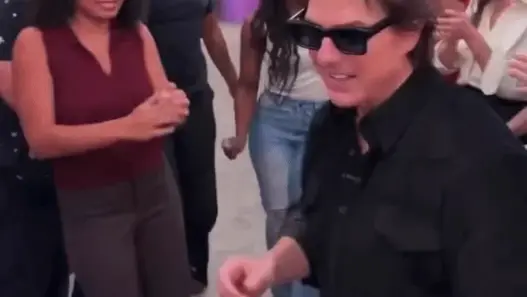 Tom Cruise during his Spirit Tunnel appearance on The Jennifer Hudson Show