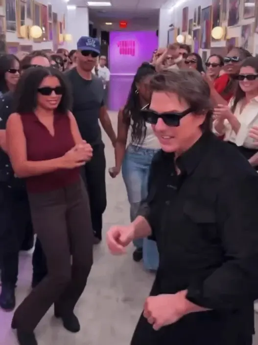 Tom Cruise during his Spirit Tunnel appearance on The Jennifer Hudson Show