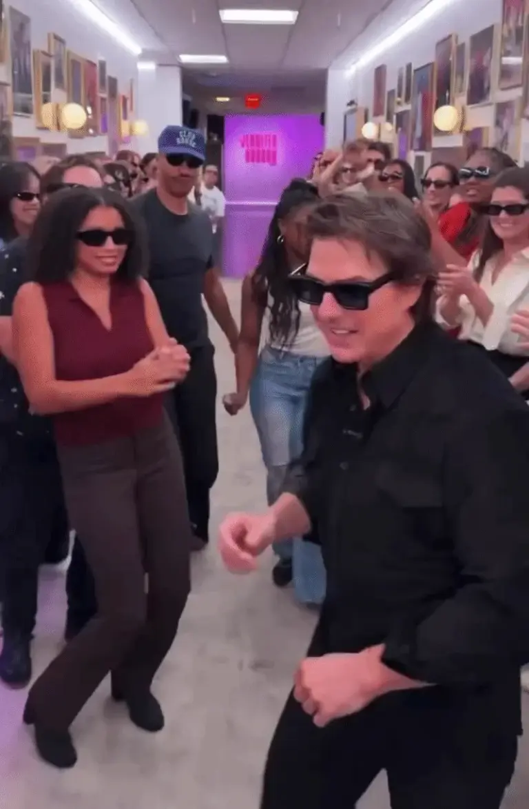 Tom Cruise during his Spirit Tunnel appearance on The Jennifer Hudson Show