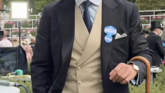 Henry Cavill at Royal Ascot 2026 wearing a rare 1926 Longines monopusher chronograph