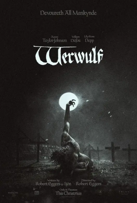 Official theatrical poster for Robert Eggers’ Werwulf