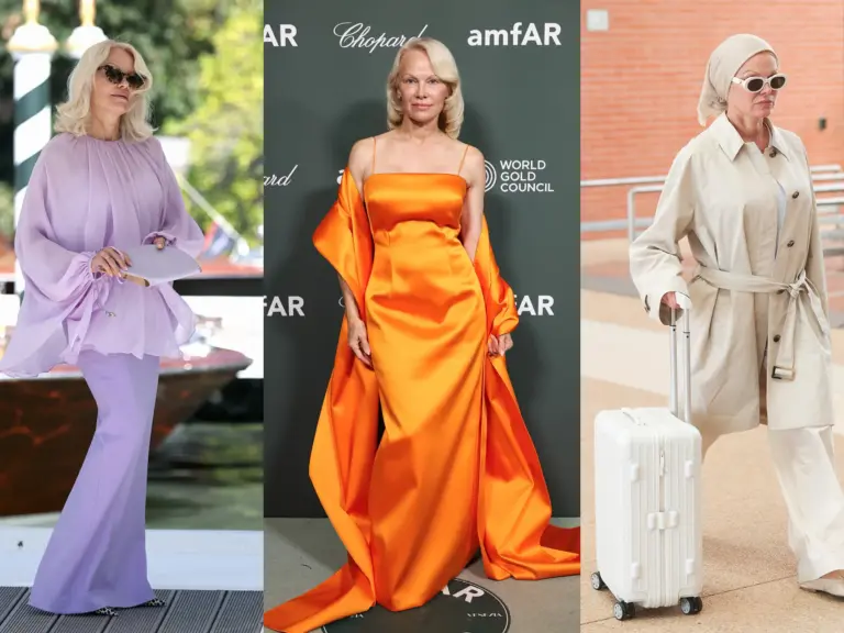 Currently, Pamela Anderson Is Serving Cinema, Glamour, & Outfits At Venice Film Festival