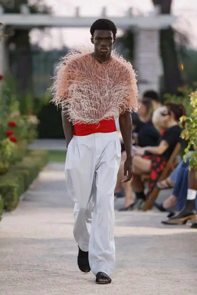 PALOMO Spring Summer 2027 Et in Arcadia Ego runway look in Madrid
