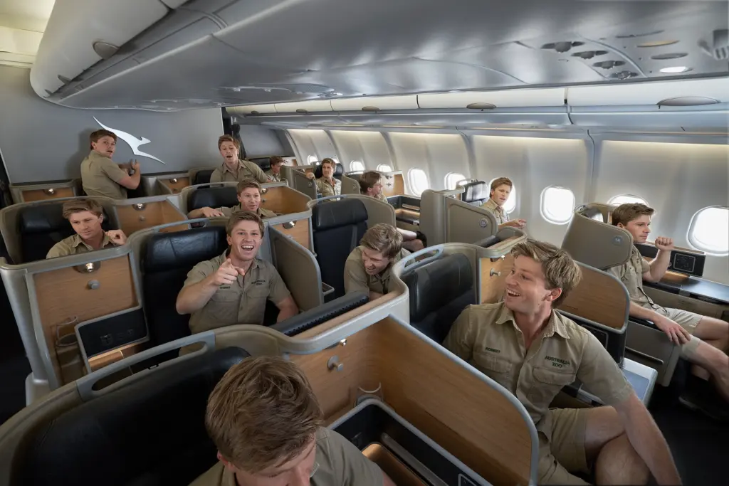 Robert Irwin in the Qantas Australia in the Sky campaign video