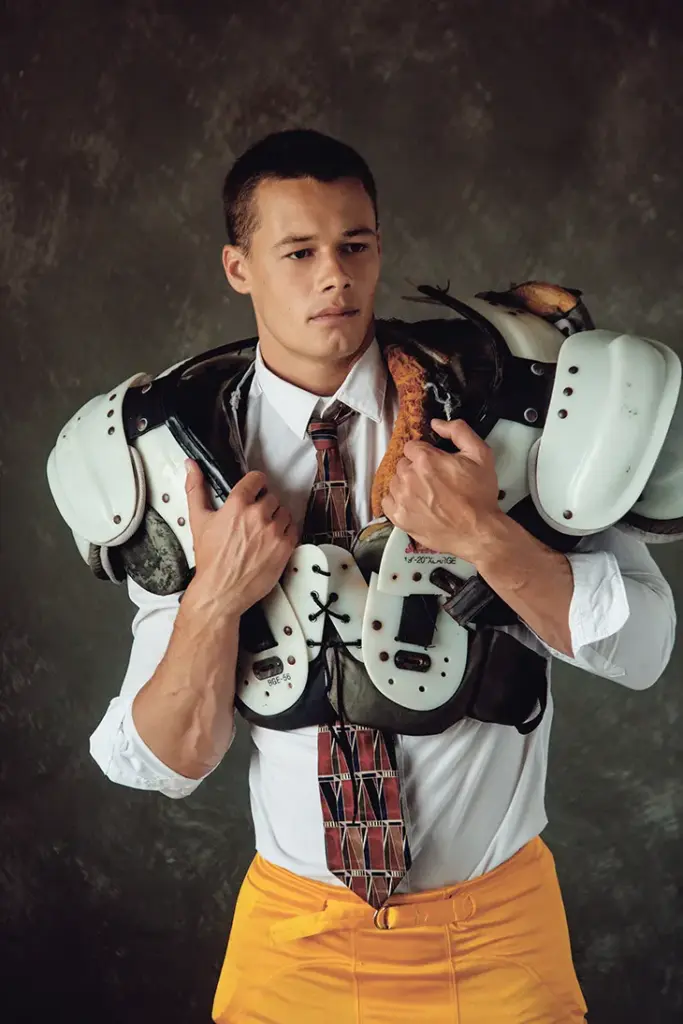 Tate Foxson photographed by Adam Washington for MMSCENE PORTRAITS
