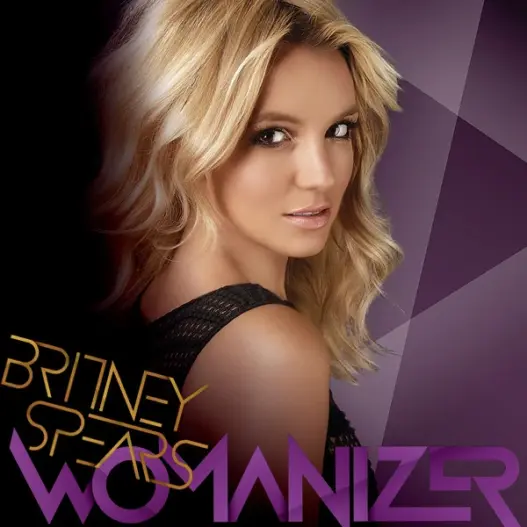 Britney Spears Womanizer single cover from the Circus era