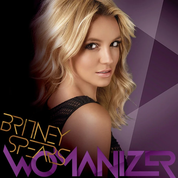 Britney Spears Womanizer single cover from the Circus era